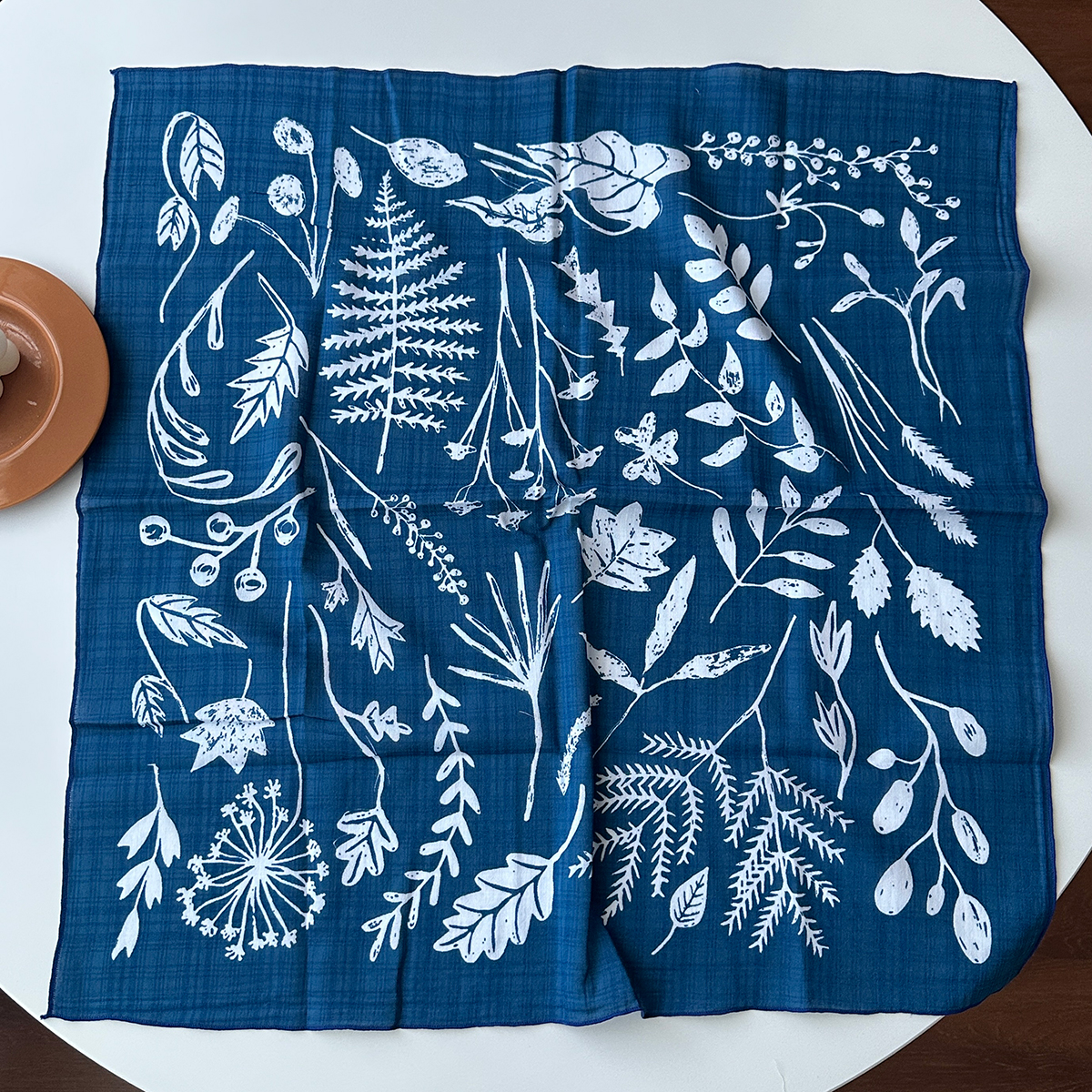 Petit foulard bohème en soie pour femmes, 1 pièce, 55x55cm, petit foulard carré, polyvalent européen et américain, imprimé floral, pour la plage d'été