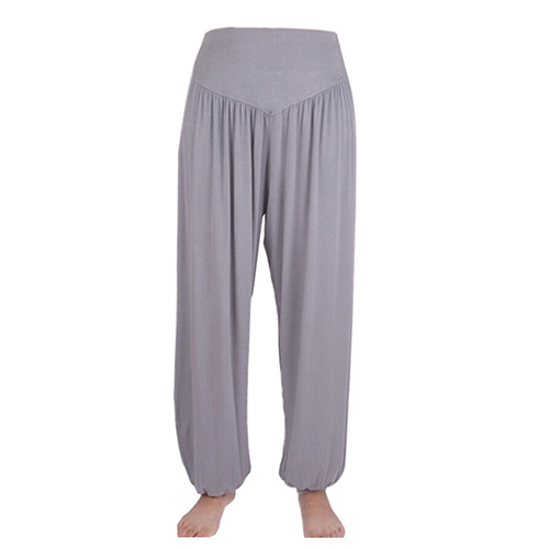 FJBLOOMER-Pantalon Sarouel en Coton pour Femme, Pantalon Long, Jambes Larges, Décontracté, Bohème, brevdu Ventre, Yoga, Fitness