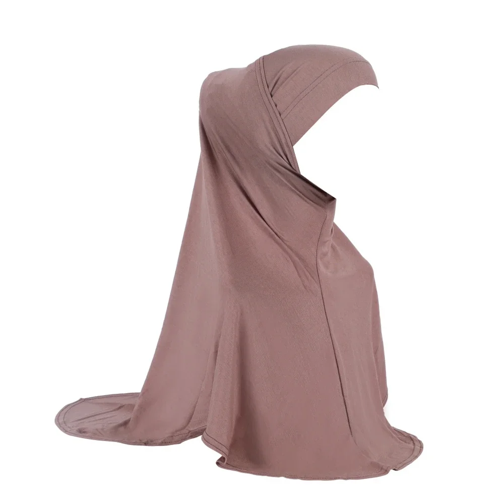 Khimar Ramadan Malaisie pour femmes musulmanes, bonnet intérieur, foulard instantané Amira, ensemble deux pièces, turban de prière islamique