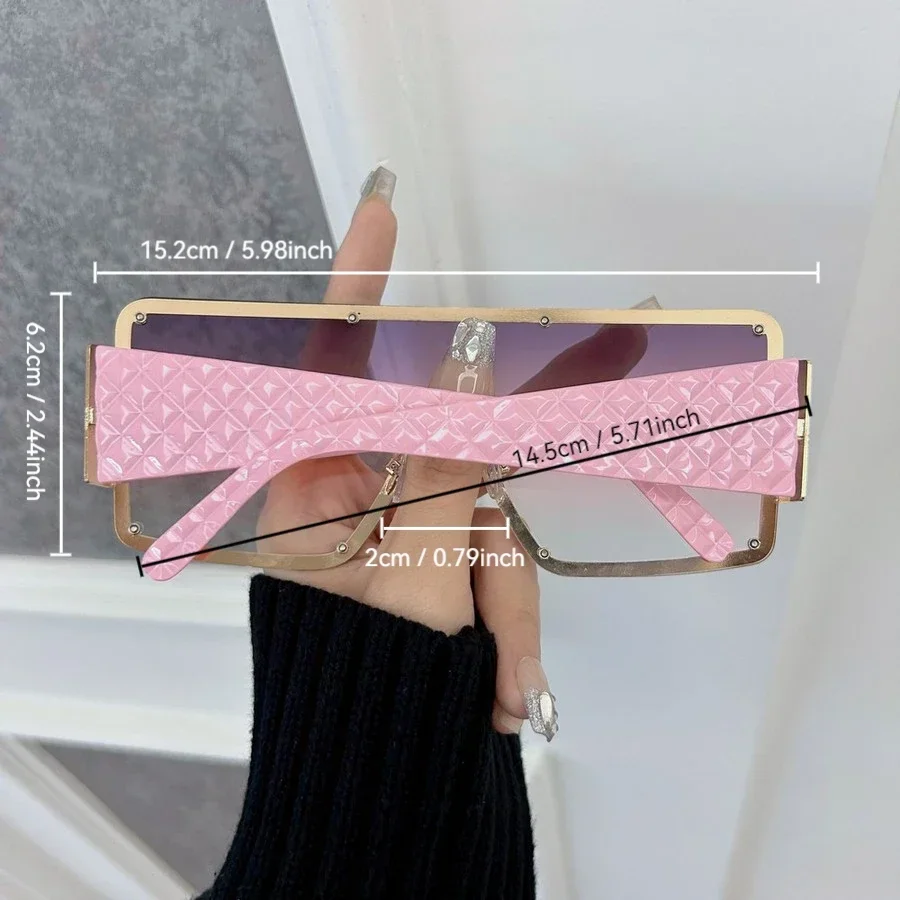 Lunettes de soleil carrées tendance pour femmes et hommes, monture large, style classique, marque de mode, Oculos De Sol
