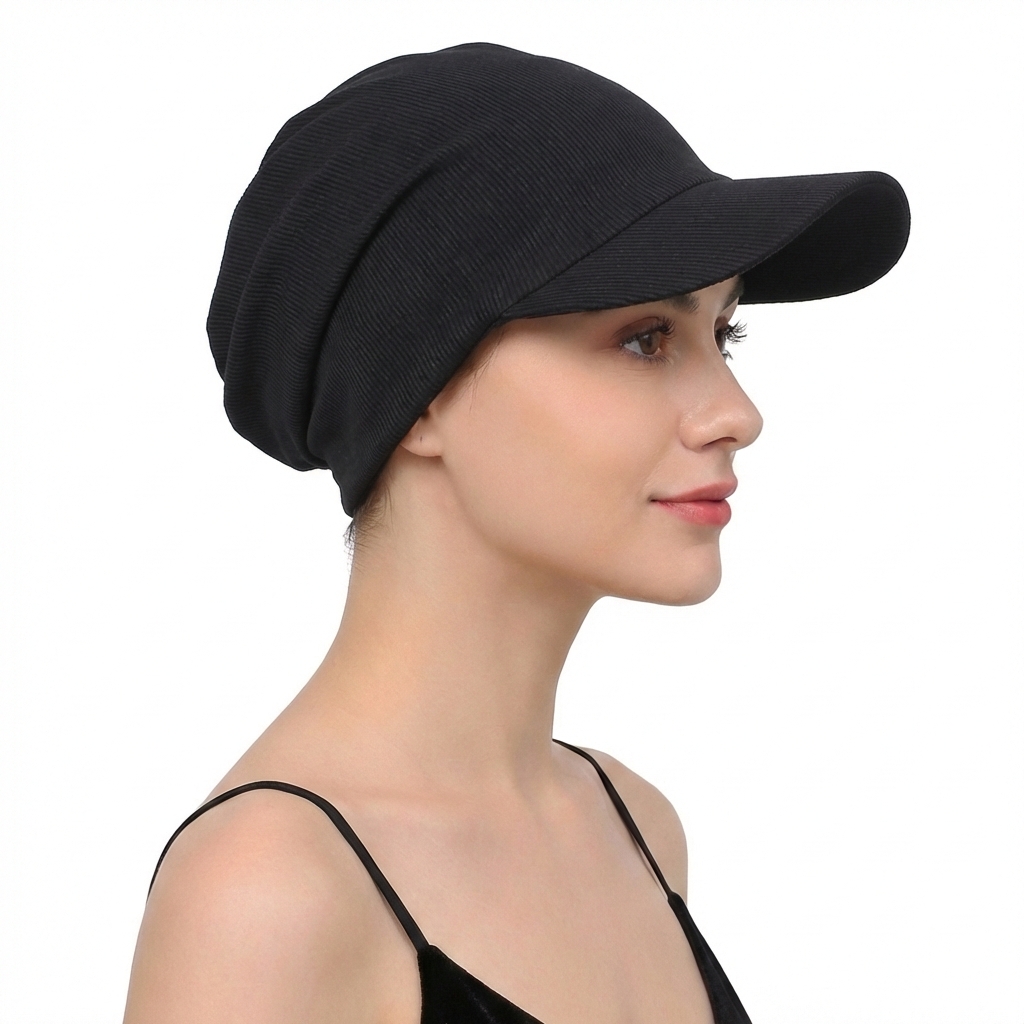NOUVEAU Chapeau Turban Hijab Musulman Uni Tendance avec Visière Casquette de Baseball Femme Chapeau de Soleil