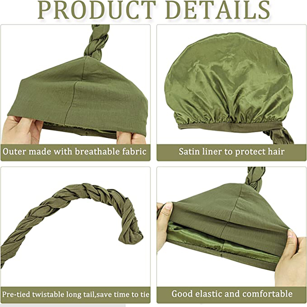Pull Turban pour hommes, bandeau Vintage pour hommes, extensible, Modal et Satin, écharpe, cravate pour cheveux