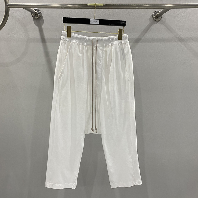 Pantalon Harem Décontracté en Coton pour Homme, Style Gothique, Vêtement Masculin, Pantalon de Survêtement d'Été, Pantalon Longueur Mollet pour Femme, Pantalon Noir Ample Taille XL