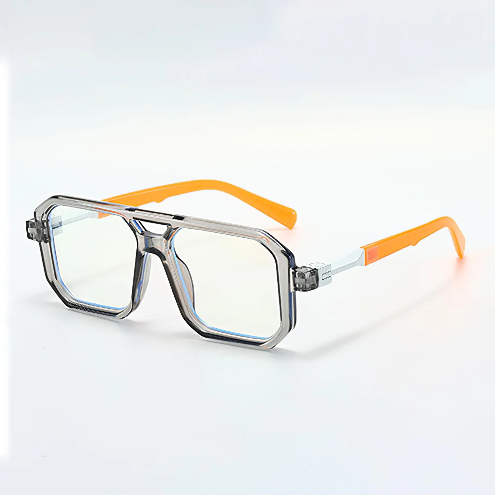 Lunettes anti-bleu à monture légère pour femmes et hommes, lunettes optiques noires transparentes, lunettes carrées bloquant les lunettes