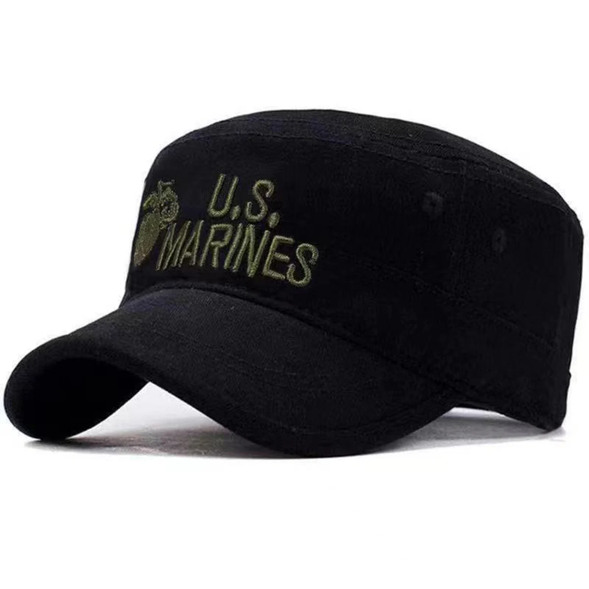 Casquette de Baseball brodée unisexe US MARINES, chapeaux décontractés réglables pour l'extérieur, casquette militaire à dessus plat pour hommes, chapeau Hip-hop, printemps-automne