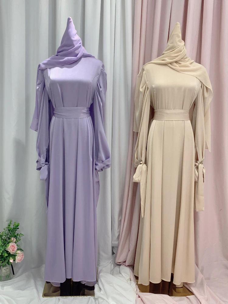 Eid Maroc Robe Femmes Musulman Abaya Arabe Hijab Dubaï Islam Caftan Robe Longue Musulmane Robes Largos Ramadan 2025