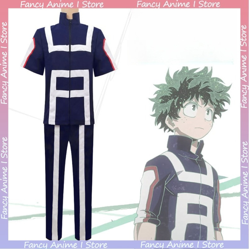 Costume de cosplay My Hero Academia pour hommes et femmes, uniforme scolaire, costume de Midoriya Izuku, uniforme sportif, tenue de jeu de rôle élégante