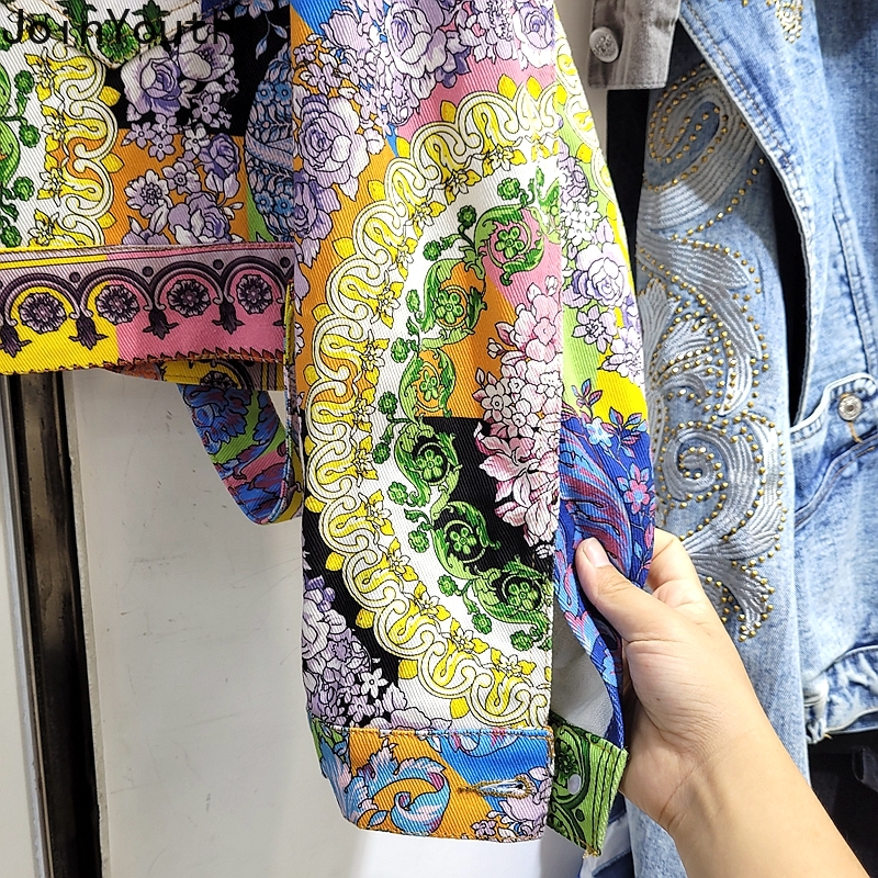 Vestes en jean Harajuku pour femmes, Ropa Mujer, Streetwear, mode imprimé, Y2k, hauts décontractés, manteaux courts en Denim coréen, 2025