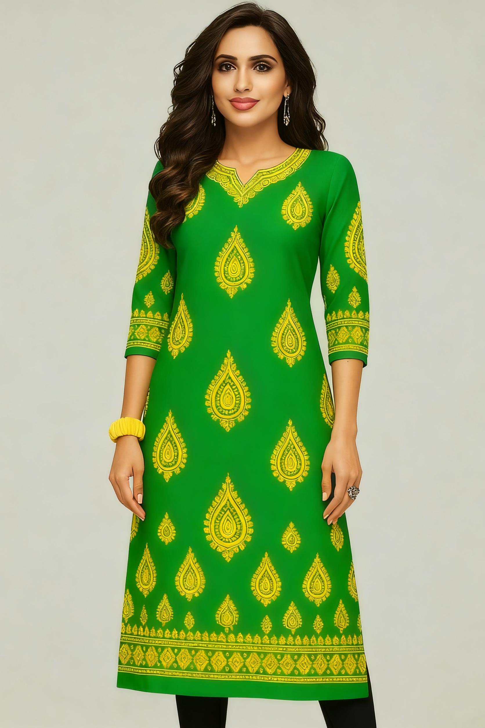 Musulman Kurtta tenue décontractée moyen-orient droit décontracté ethnique fente ourlet Mandarin paon Style National Caftan turc Abaya