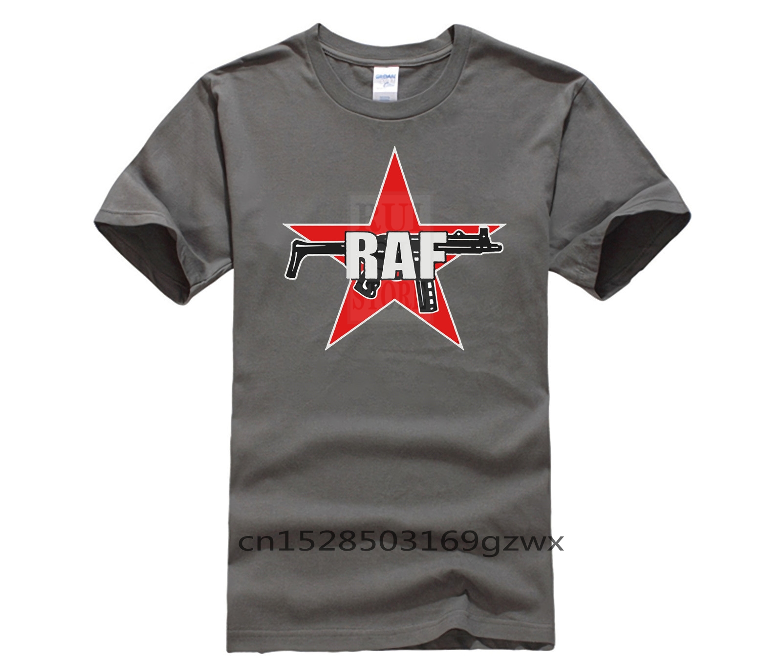 T-shirt blanc à manches courtes pour hommes, T-shirt à col rond, Impression de tendance de l'armée rouge, RAF, Nouveau design d'été, 100% coton