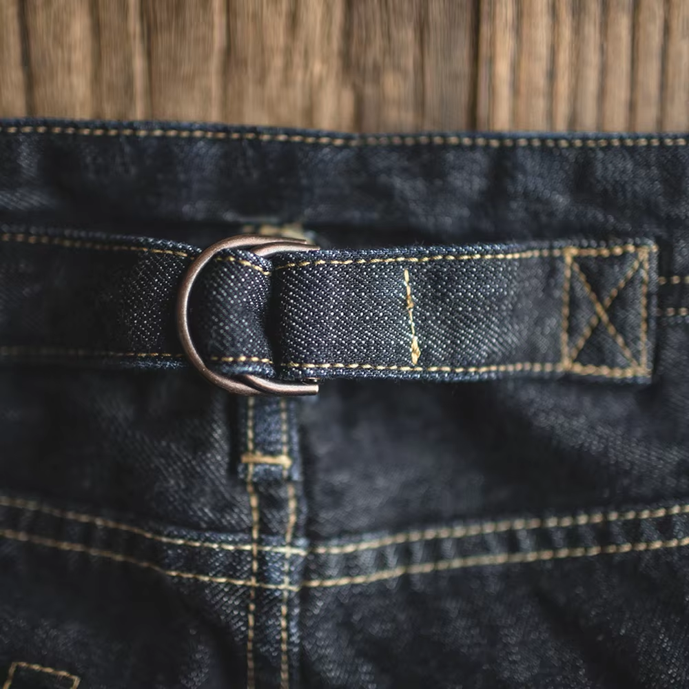 Maden Vintage jean en Denim brut pour hommes 14.8 OZ jean Denim lavé droit coupe conique pantalon taille moyenne pantalon décontracté