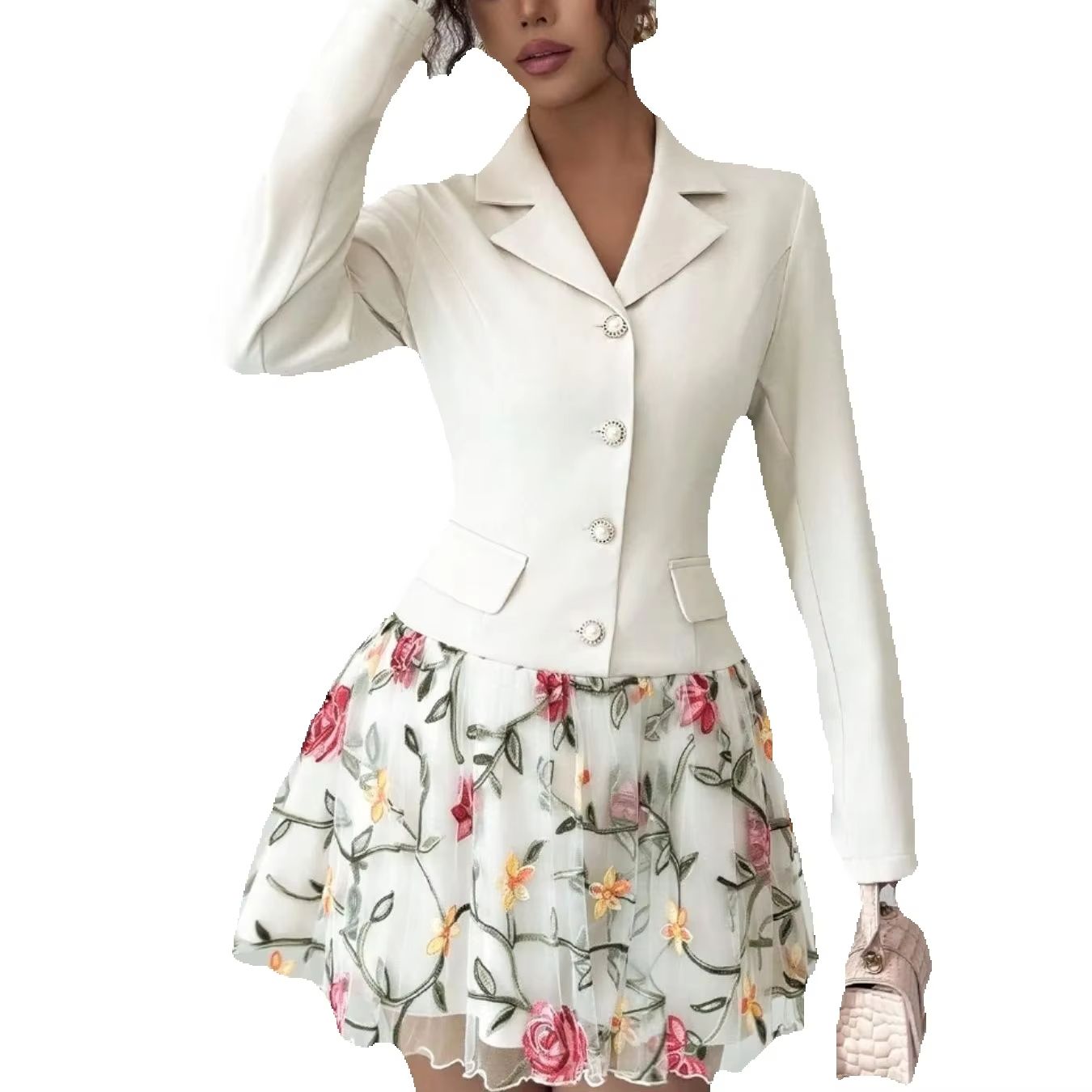 Robe décontractée coupe cintrée pour femmes, tissu Kint d'été, épaisseur modérée, parfaite pour un usage quotidien et les activités de plein air