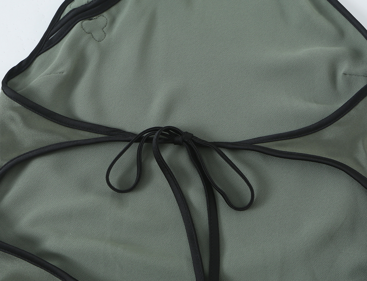 BSAY 2026 Robe Qipao mi-longue style chinois à col halter, boutons grenouille, jacquard, sans manches, moulante, élégante, pour femmes, idéale pour les soirées.