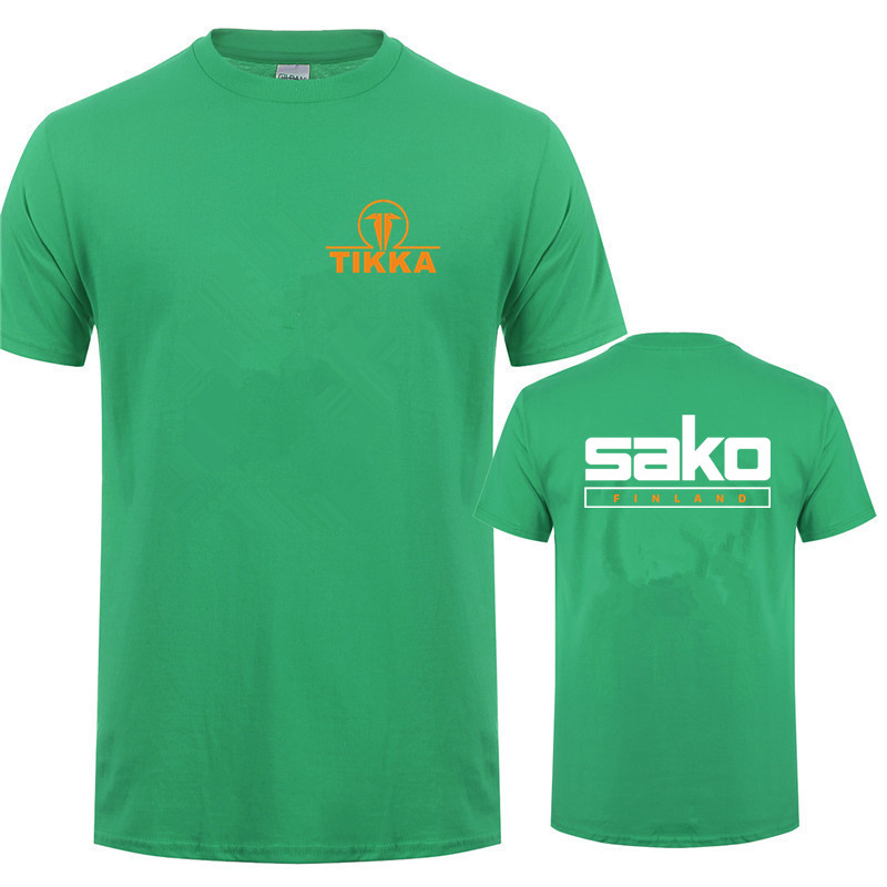Tikka par Sako Finlande armes à feu t-shirts t-shirts décontracté à manches courtes en coton homme Tshirt LH-252