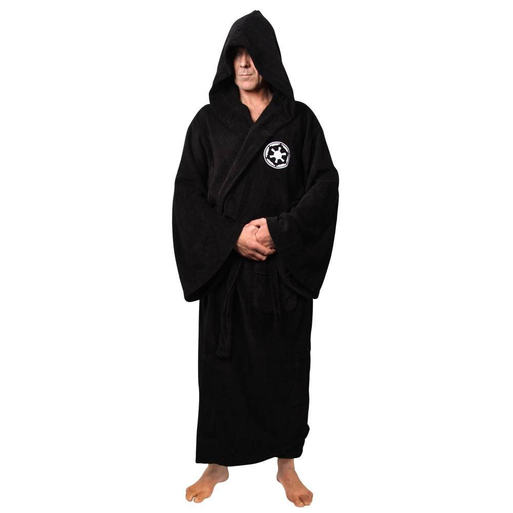 Homme flanelle Robe mâle avec capuche épaisse étoile Robe de chambre Jedi Empire hommes peignoir hiver longue Robe hommes Robes de bain Homewear