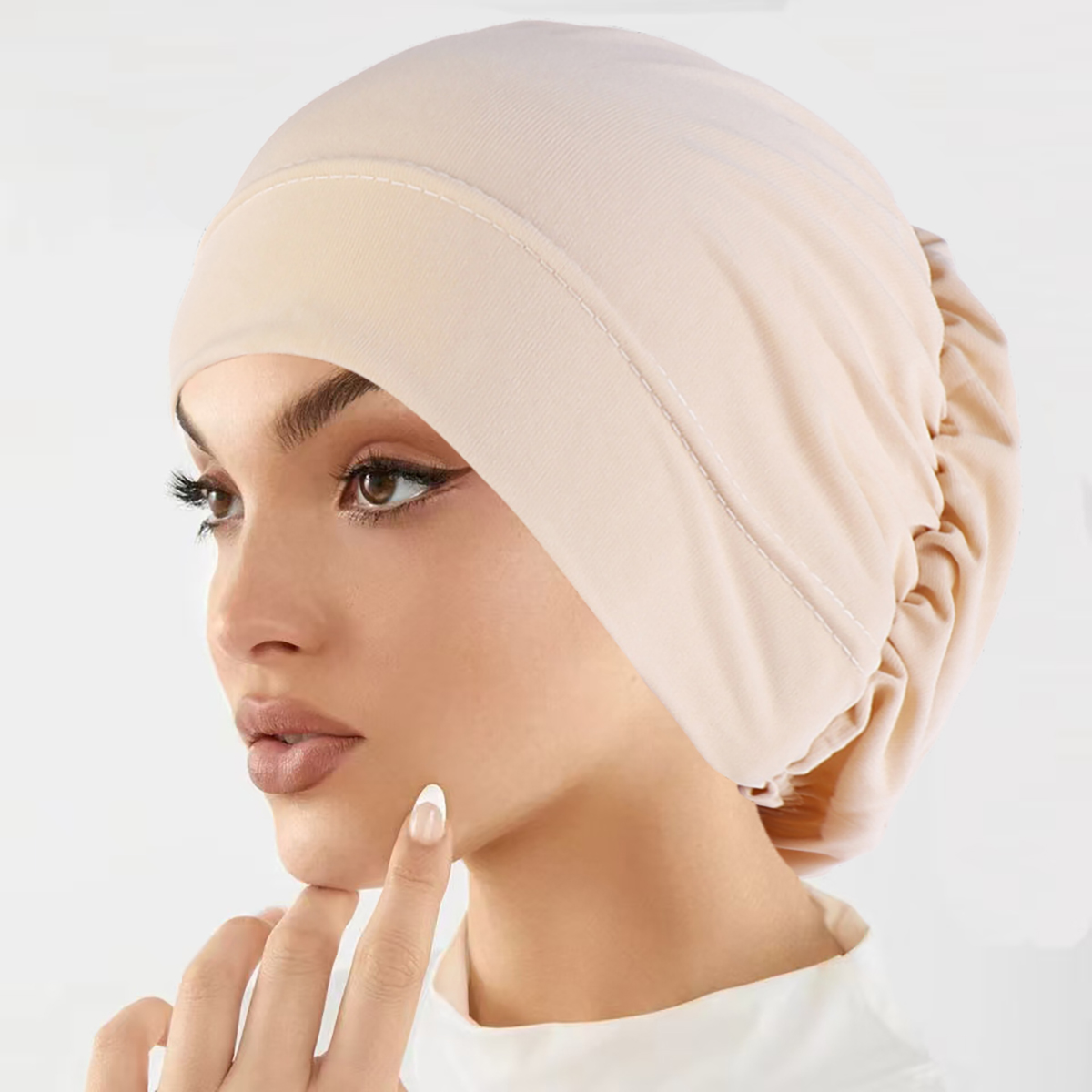 Mode musulmane femmes Hijabs doux extensible couleur unie Turban chapeau Cancer chimio bonnets casquettes chapeaux bandeau cheveux accessoires