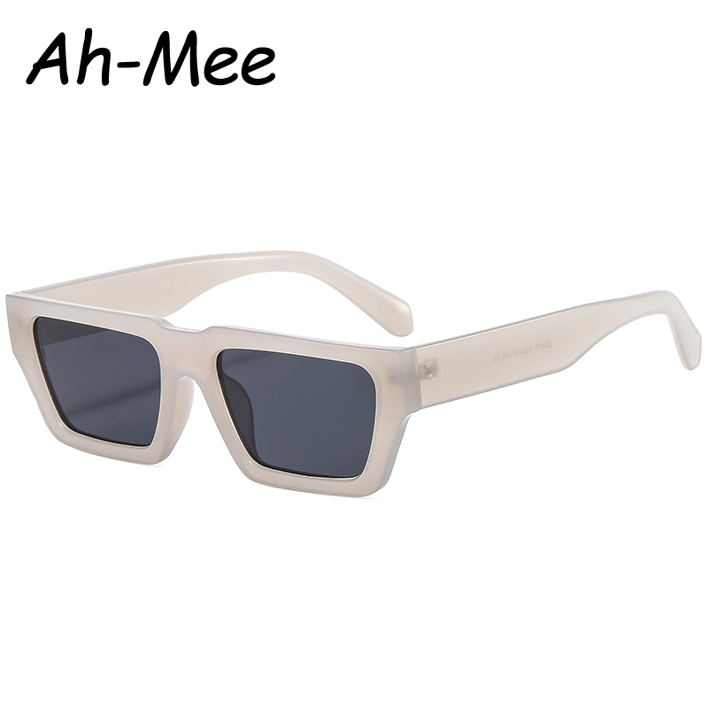 Lunettes de soleil Vintage à monture carrée pour femmes et hommes, verres solaires tendance, Punk populaire rétro Hip-Hop, UV400