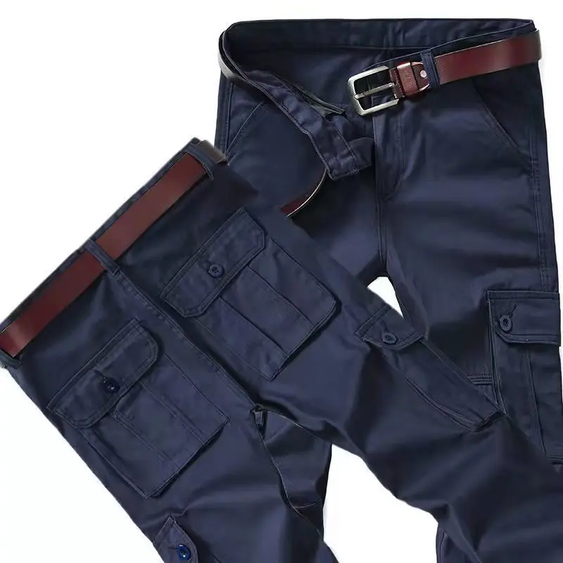Pantalon Cargo Vintage pour Homme, Vêtement de Luxe, de Haute Qualité, Grande Taille, Coupe Régulière, Style Coréen, pour Randonnée en Plein Air