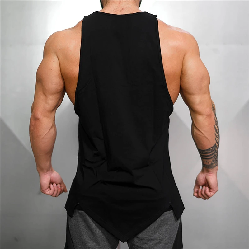 Muscleguys marque vêtements salle de sport chemise sans manches débardeurs de musculation hommes été Fitness gilet décontracté col rond hommes débardeurs