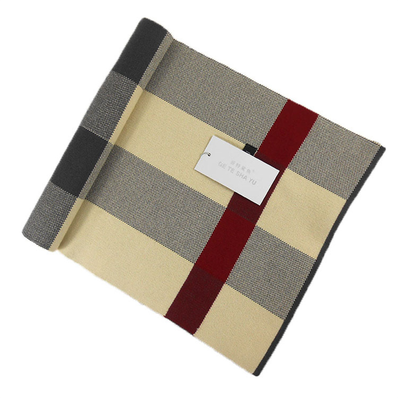Marque de créateur hommes cachemire Plaid écharpe chaud foulard classique treillis homme affaires foulards enveloppes mode mâle Bufandas châles