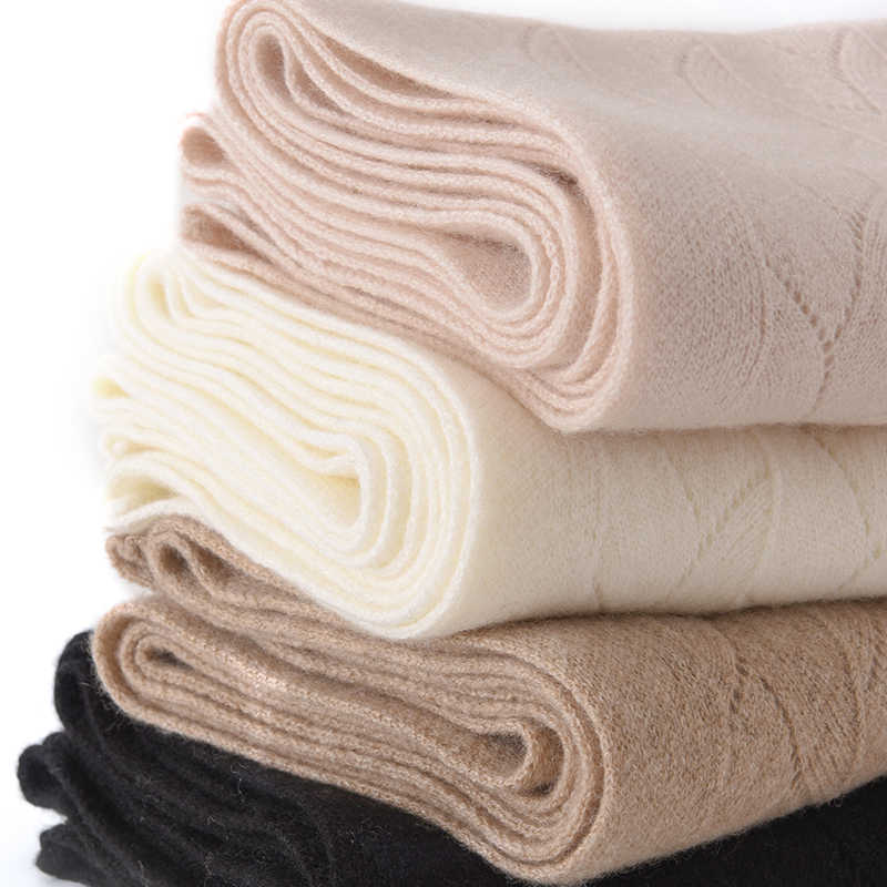 Châle en Cachemire pour Femme, Écharpe 100% Laine, Demi-Évider, Motif Géométrique, Rond, Doux, Chaud, Cape, Pashmina, Cardigan, Everak, Hiver