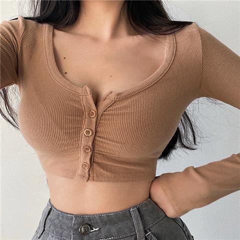 Débardeur court élégant et uni pour femme, à manches courtes, style bodycon, extensible, pour soirée