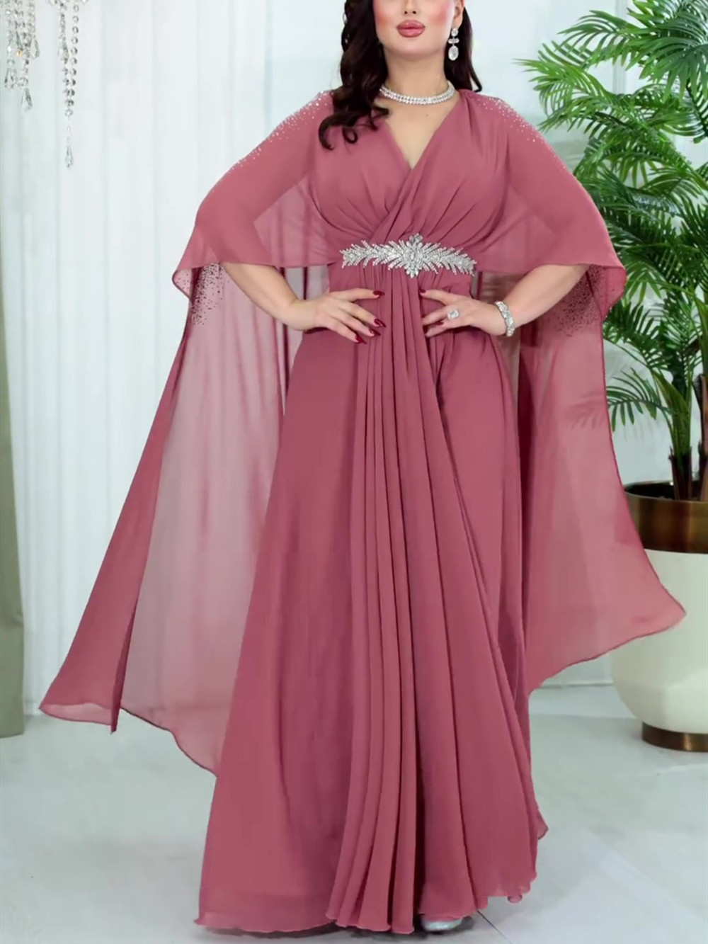 Abayas de Luxe pour Femmes Dubaï 2026 – Robe de Soirée Longue Caftan Marocain Style Africain Musulman – Djellaba Femme