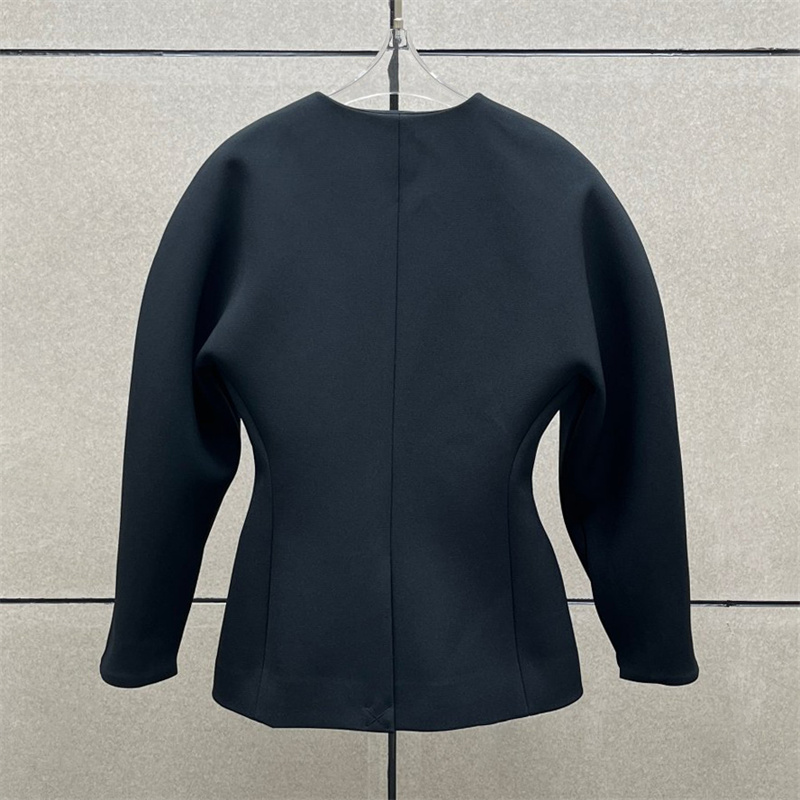 Veste femme nouveau automne 2025 simple boutonnage mince haut à manches longues manches sur les épaules col en v veste de costume femme manteau femme
