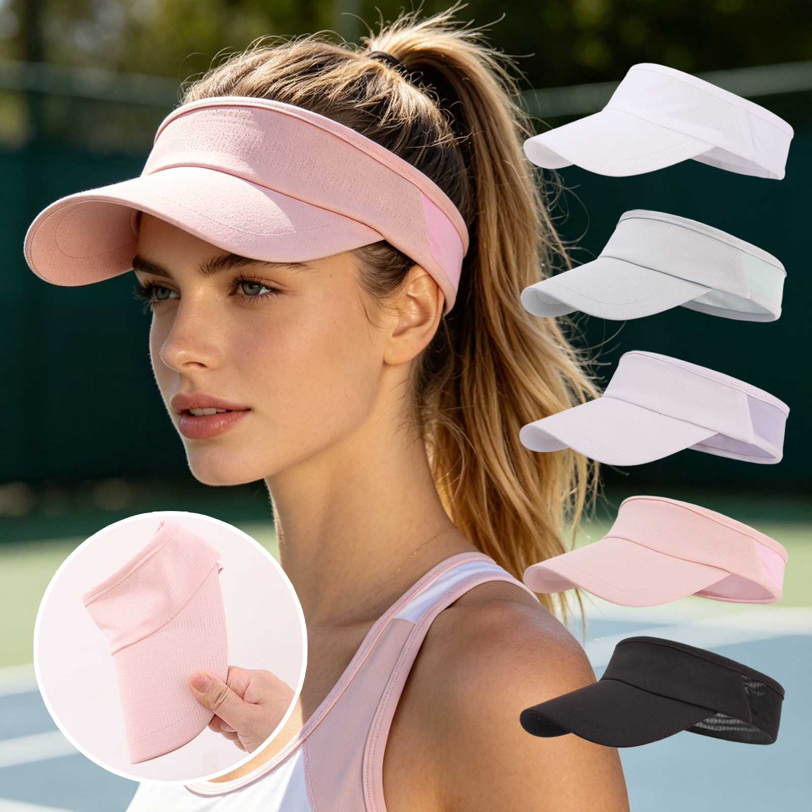 Casquette de baseball unisexe pour adultes, visière unie, idéale pour le cyclisme et l'alpinisme en extérieur, accessoire d'été