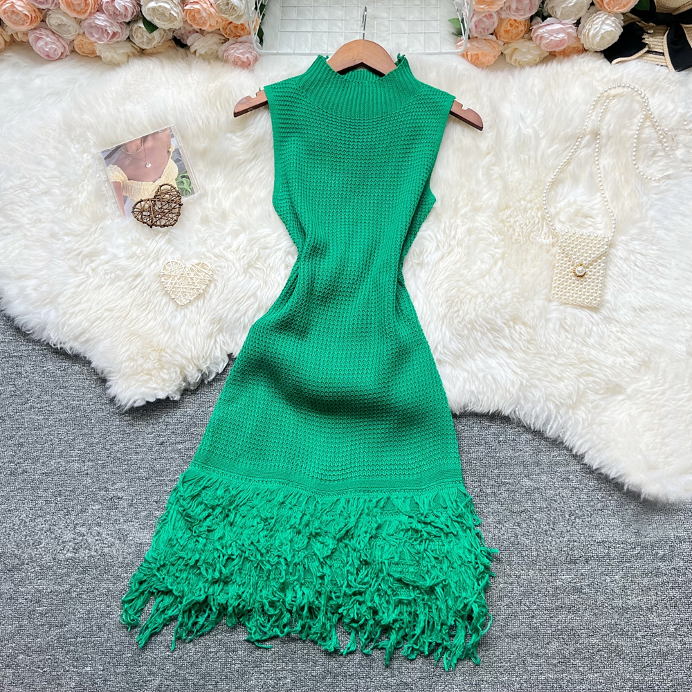 YuooMuoo femmes robe 2026 nouvelle mode d'été Sexy ajouré couture sans manches moulante robe de soirée coréenne dame plage robes