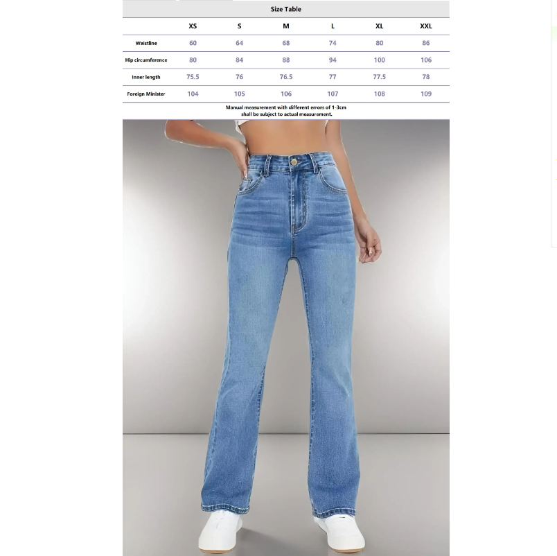 Nouveaux jeans chauds pour femmes minceur style européen et américain décontracté polyvalent taille haute pantalon en Denim lavé pour les femmes