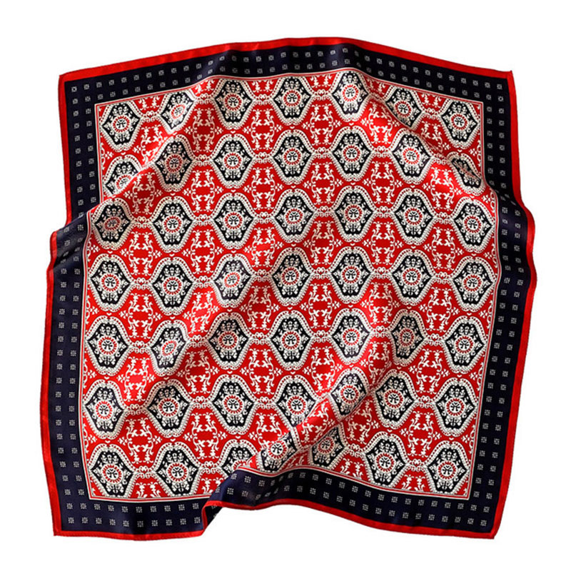 Nouveau 2026 Pashmina 100% foulard en soie mode femmes été plage élégant petites écharpes châle Poncho 53*53 cm Hijab Bandana foulard