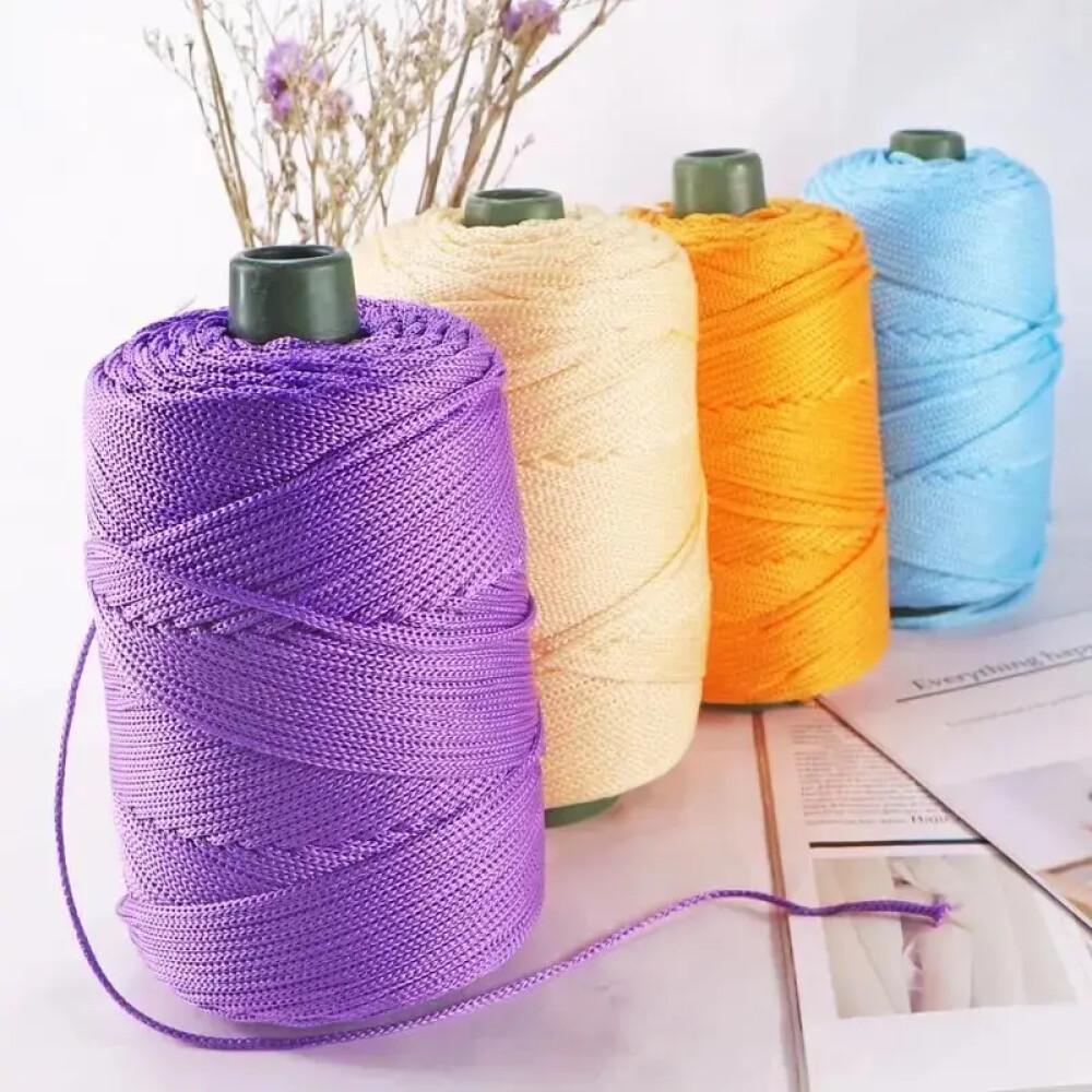Fil de soie glacée léger de 225g, fabriqué à la main pour les chapeaux frais d'été, les chapeaux de soleil, les paniers de rangement, les coussins de siège, le fil