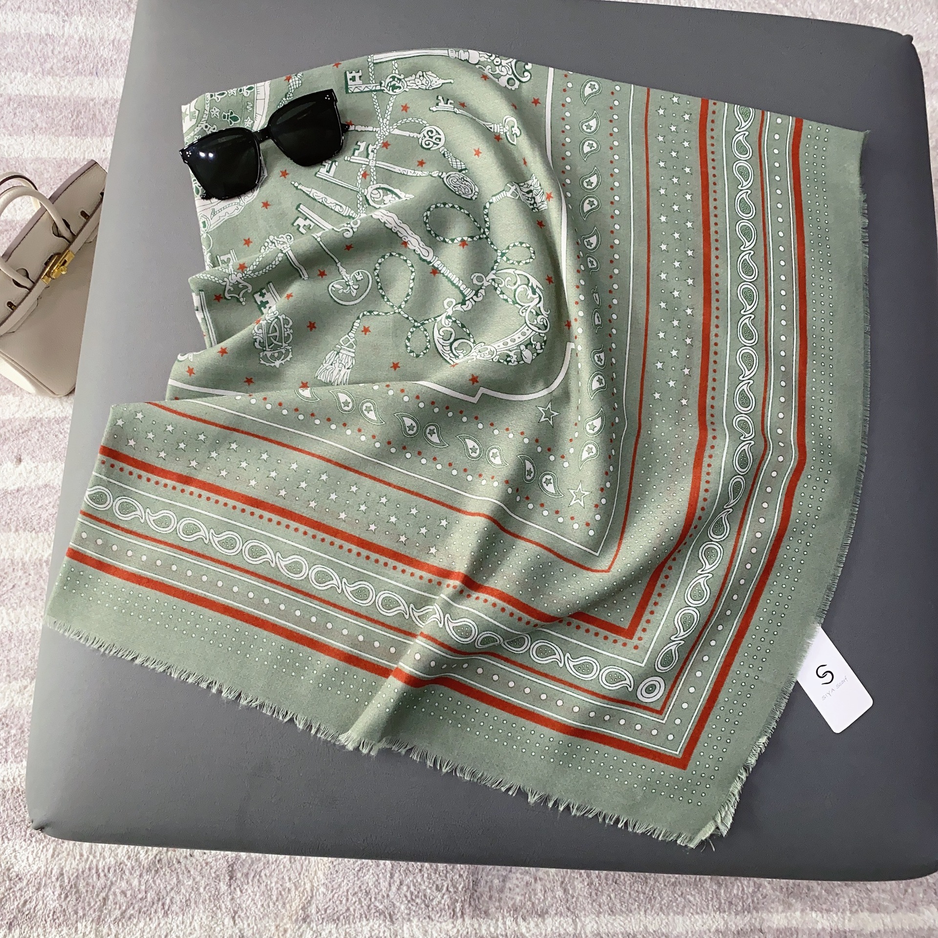 Écharpe carrée en cachemire pour femme, châles chauds, poncho en laine Pashmina, cape de mouchoir faite à la main, 53 po, mode hivernale