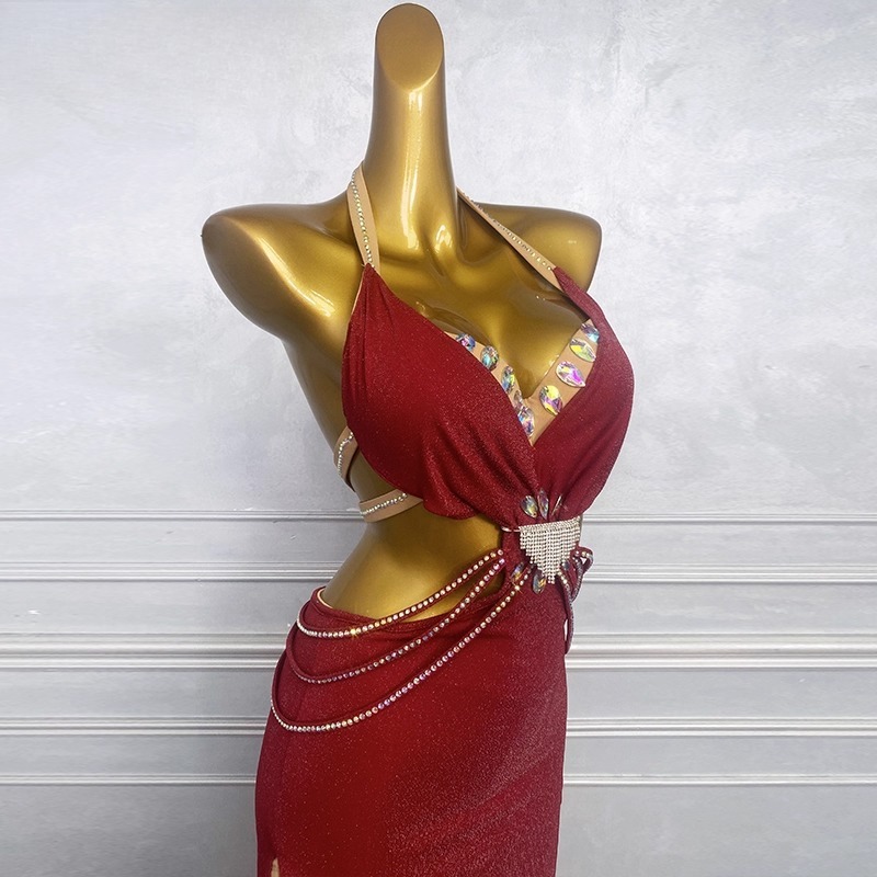 Costume de danse du ventre personnalisé, Costume de spectacle pour femmes, vêtements de danse orientale, tenue d'entraînement, soutien-gorge, jupe, combinaison