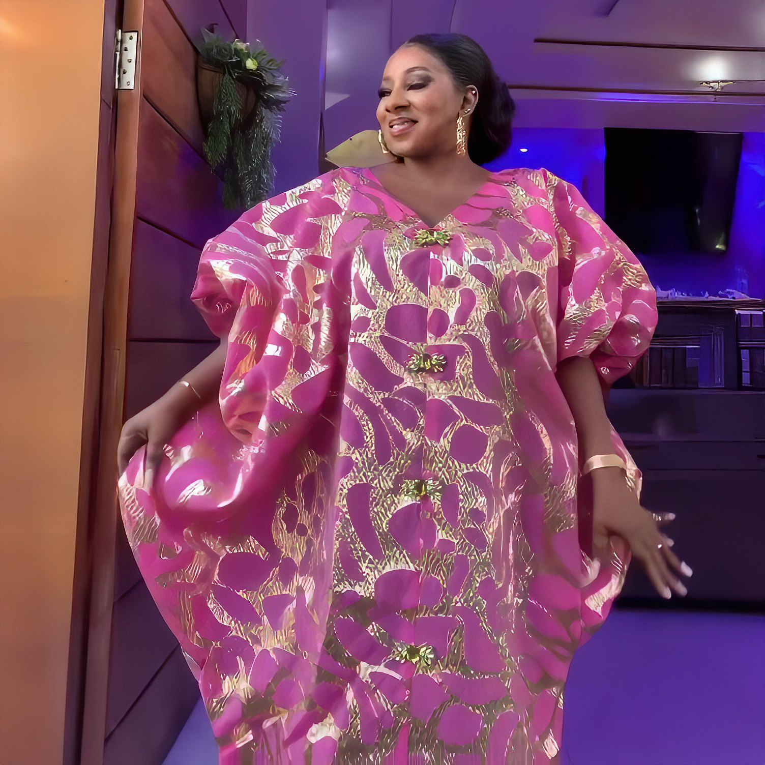 Robes turques tendance pour femmes, tissu jacquard de luxe, vêtements africains, robes africaines amples pour femmes