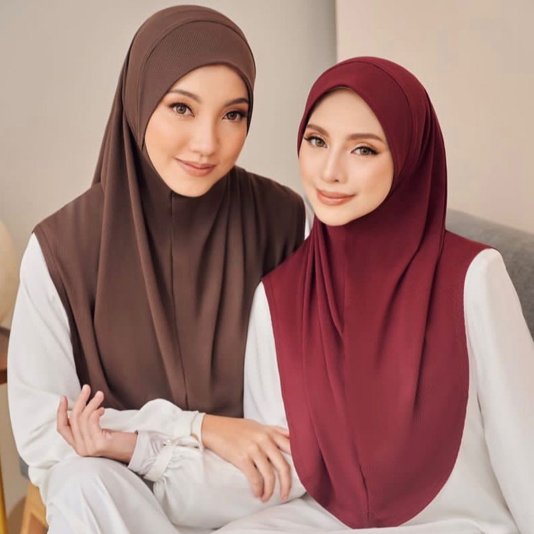 Hijabs Instantanés en Mousseline de Soie pour Femme Musulmane, avec Casquette, tiens imar, Islam, Jersey, Écharpe, Sauna, Vêtements