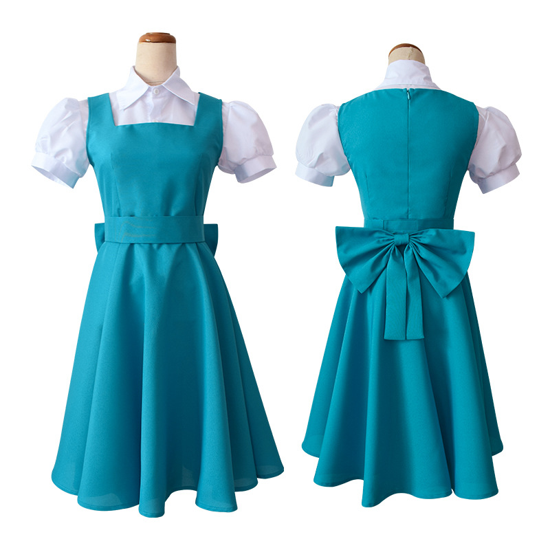 Anime Tendou Akane Cosplay Costume, Robe Bleue, Uniforme pour Femmes, Tenue d'Halloween Personnalisée pour Bol