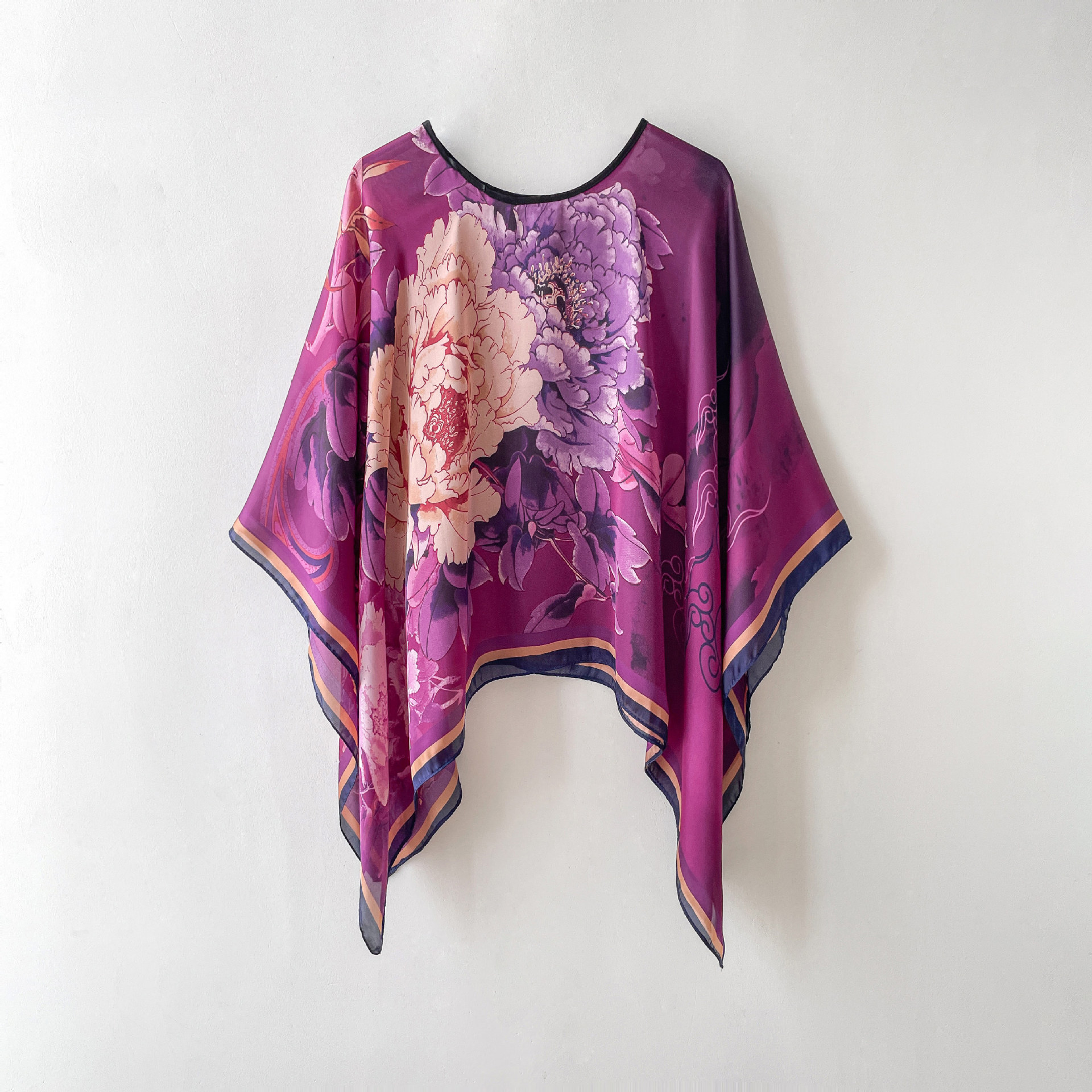 Écharpe en satin de soie pour femmes, enveloppe multidirectionnelle, voile de soleil et paréo de plage UPF 50+, châle de couverture léger