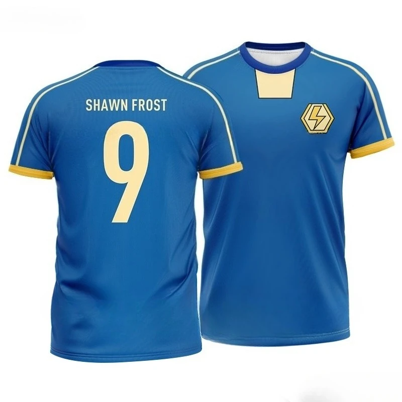 Maillot Vintage Inazuma Eleven Kaio, T-shirt de Cosplay Anime imprimé en 3D, uniforme d'équipe de Football pour enfants, haut de Sport d'été pour hommes et femmes