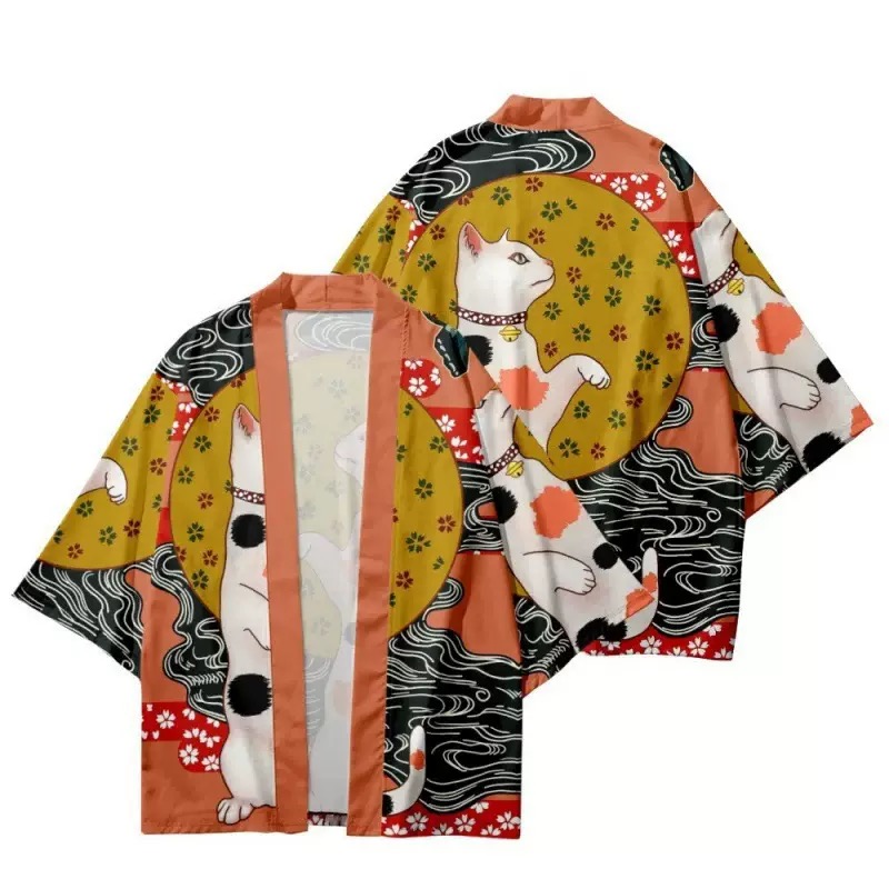 Kimono japonais Haori pour femmes, Cardigan, Streetwear japonais, chemise, Style japonais, Sexy, plage d'été, Obi