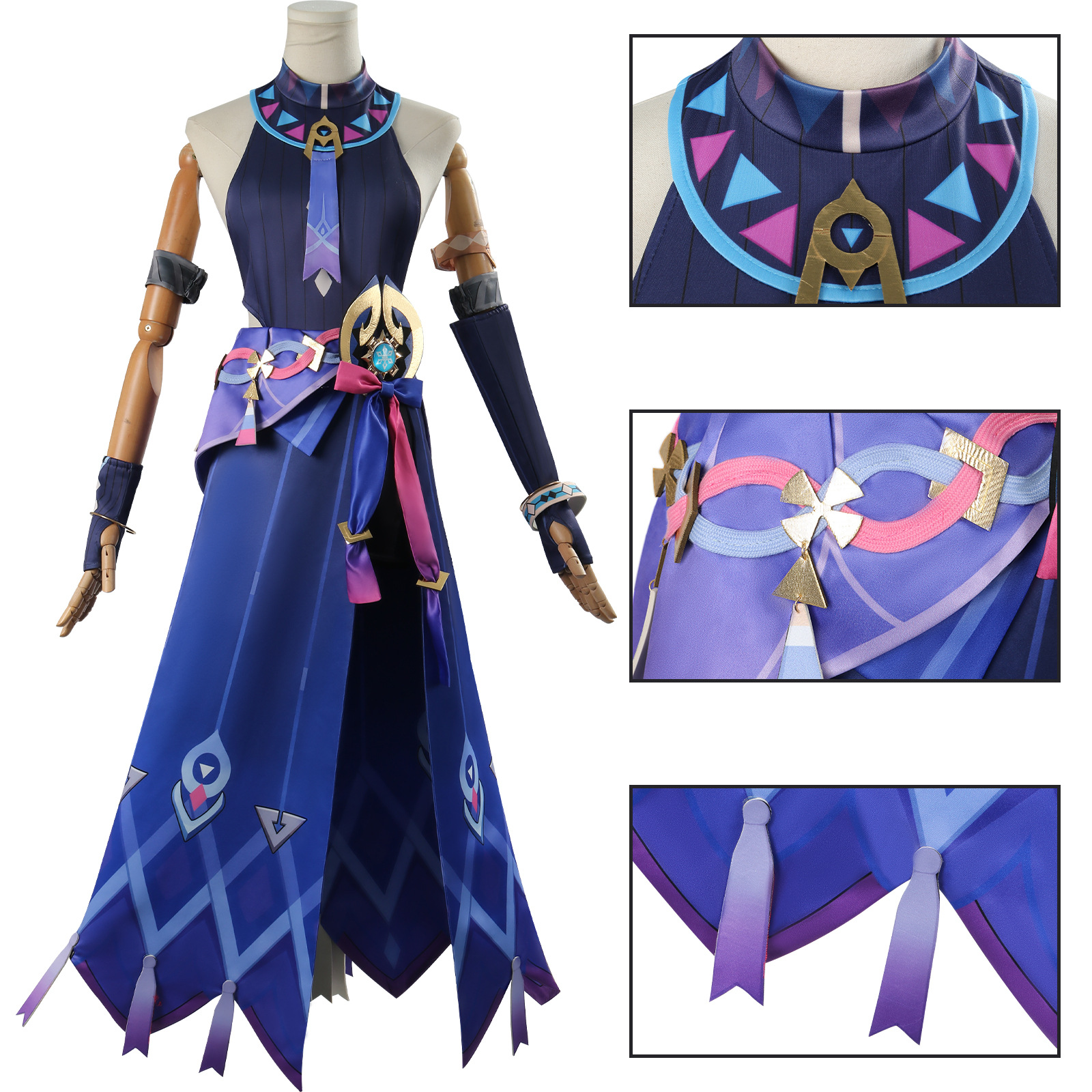 Costume de Cosplay Citlali Genshin Impact, robe, uniforme Citlali avec couvre-chef, ensemble complet, Costume de jeu de rôle