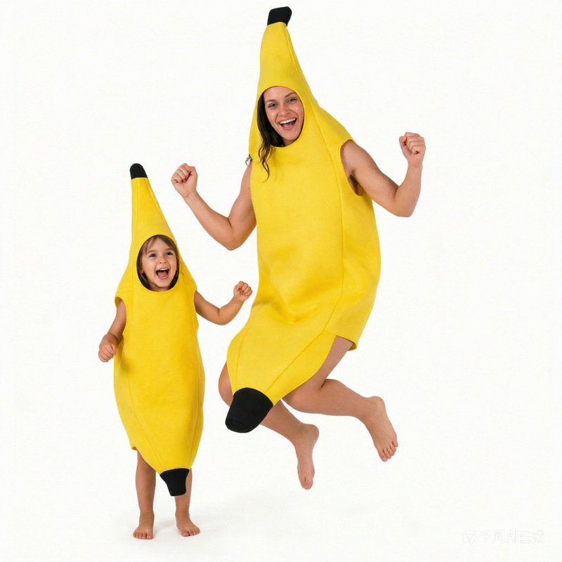 Costume de carnaval pour hommes, déguisement amusant et sexy en forme de banane, déguisement fantaisie pour adultes, nouveauté, décorations pour fête d'Halloween et de Noël, vêtements