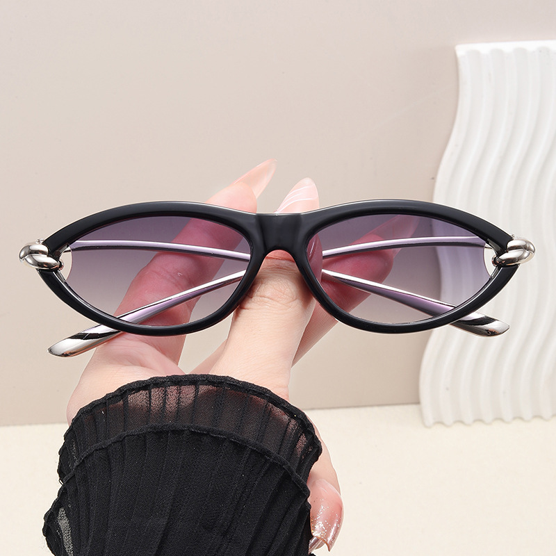 Lunettes de soleil œil de chat pour femmes, Sexy, marque de luxe, petite monture, rétro, Vintage, léopard, élégantes