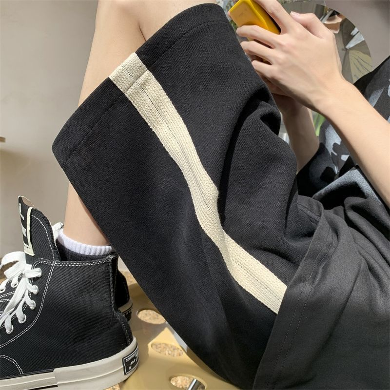 Short d'été à taille haute pour femmes, vêtement de sport à 5 points, jambes larges, longueur genoux, élastique, décontracté