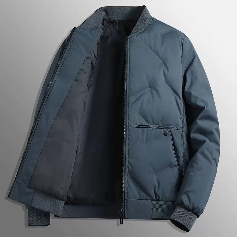 Veste rembourrée en coton pour homme, couleur unie, coupe-vent, épaisse, chaude, décontractée, ample, sport, grande taille, mode automne et hiver