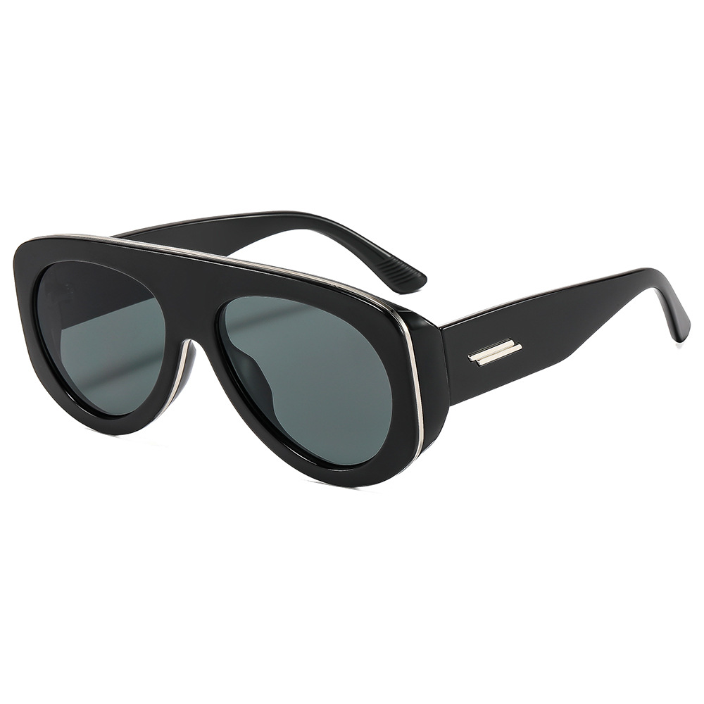 Lunettes de soleil de luxe style punk pour femmes, lunettes de soleil de marque de luxe pour hommes, monture audacieuse, protection UV400, qualité supérieure, style vintage