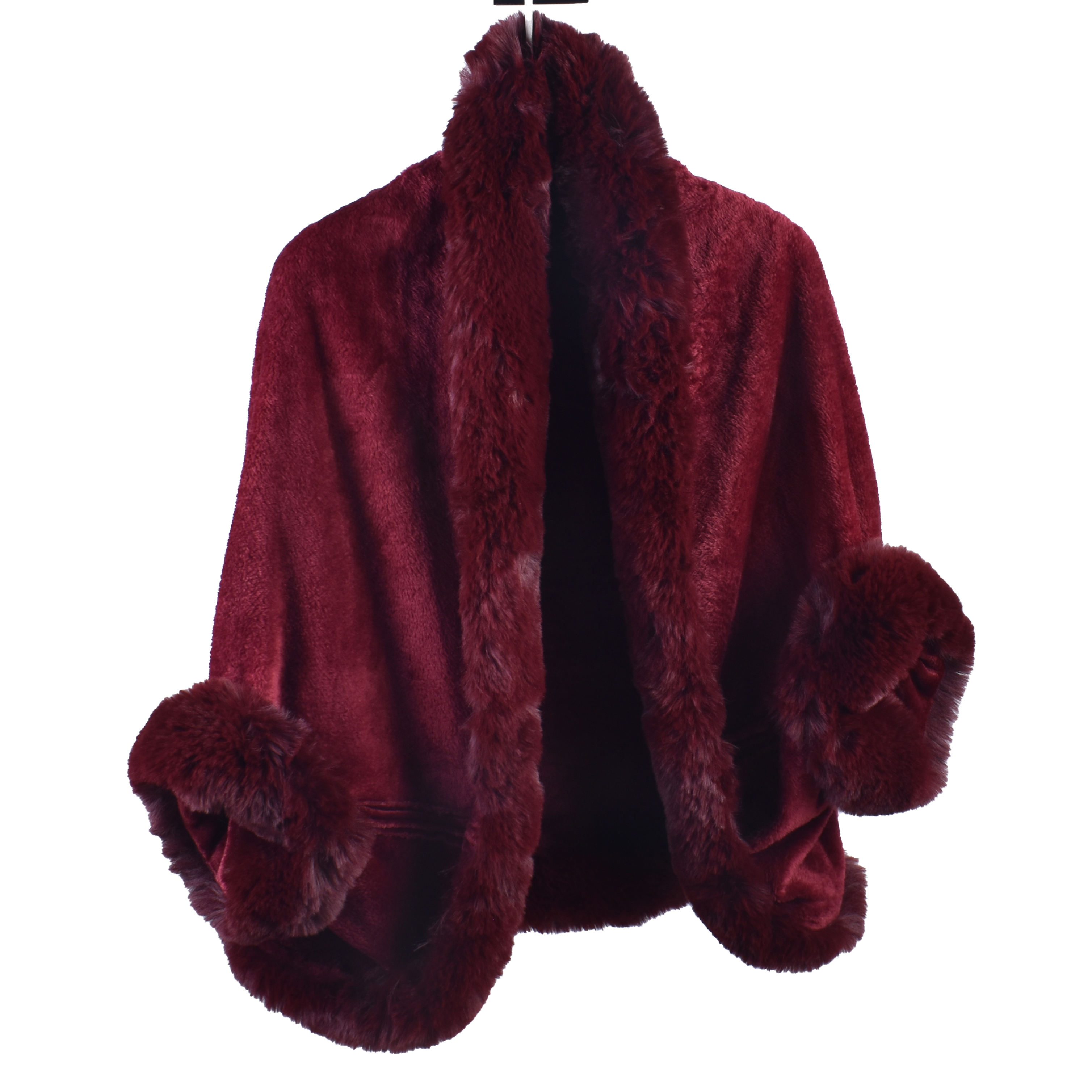 Cape en peluche à manches chauve-souris pour femmes, manteau chaud, cardigan d'hiver, grande cape adt, nouvelle mode