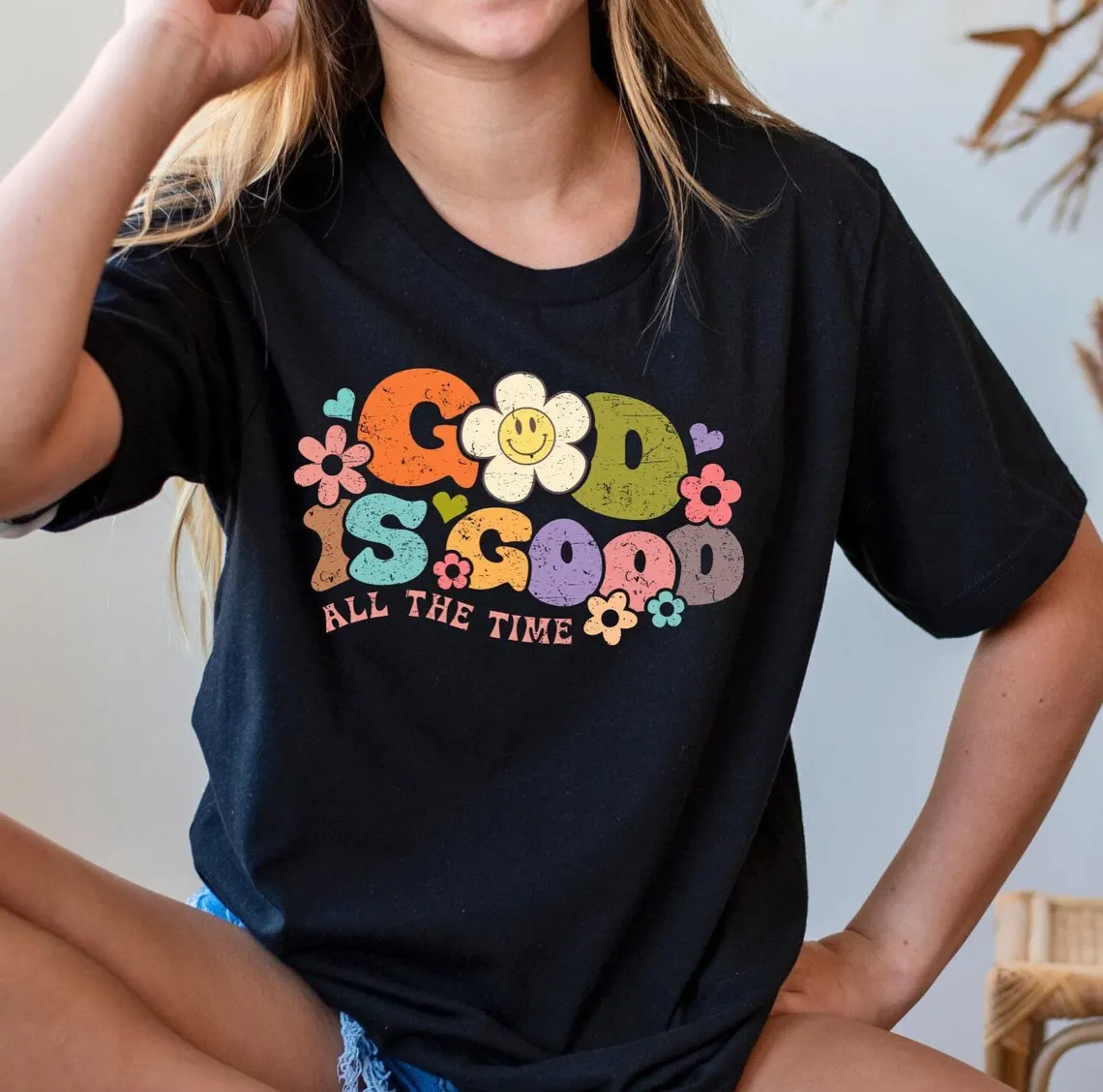 T-shirt God Is Good, T-shirt Éternel, T-shirt Chrétien, T-shirt Inspirant, T-shirt avec verset biblique, T-shirt Chrétien, Jésus