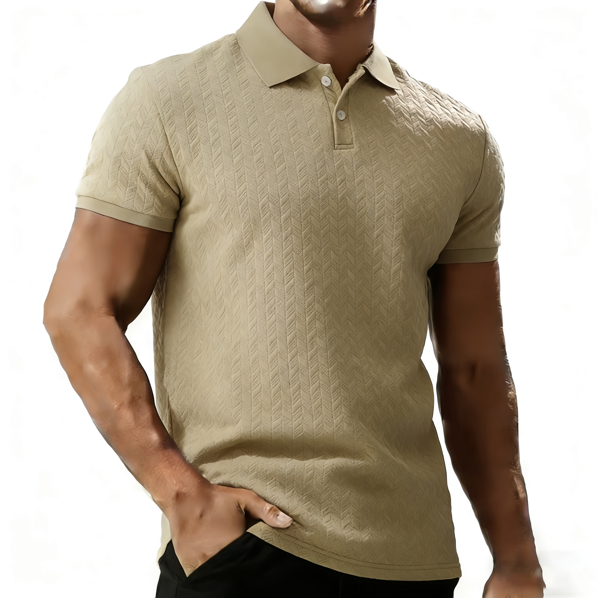 T-shirt décontracté pour homme, manches courtes, vêtements masculins d'été, hauts de qualité supérieure, tee-shirt noir et blanc, polo, t-shirt tendance pour homme